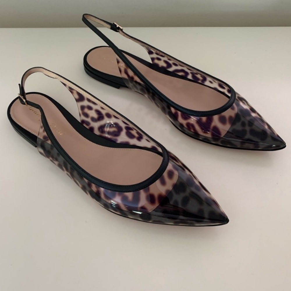 Gianvito Rossi Jen flat leopard